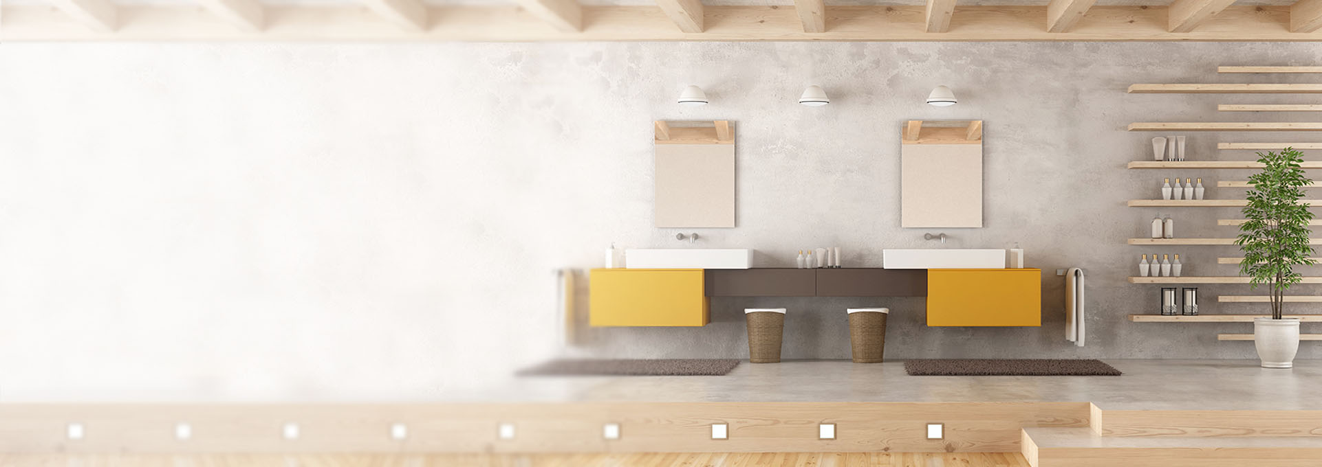 Modern renoviertes Badezimmer